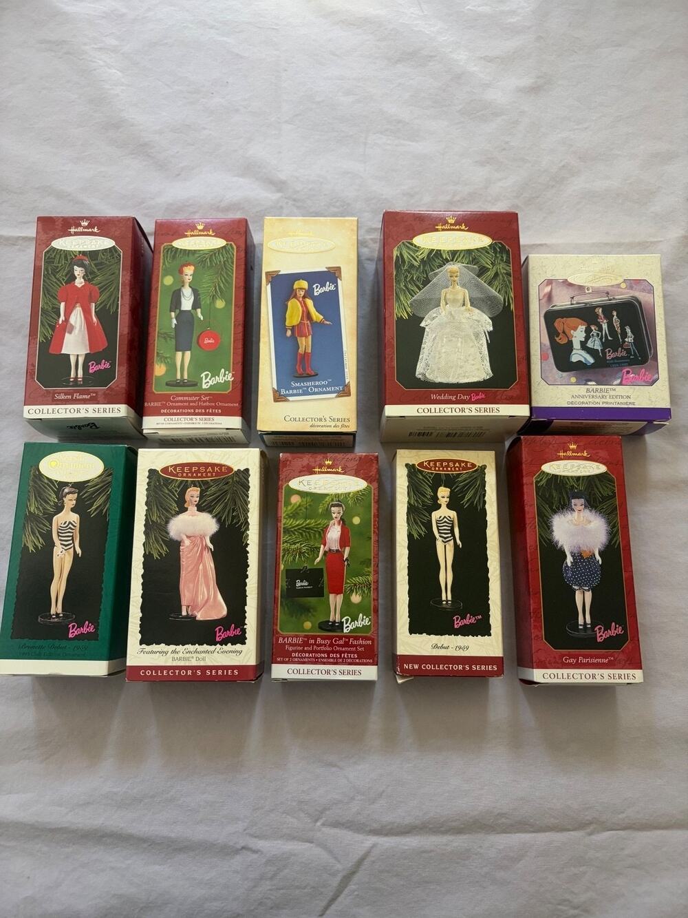Vintage Barbie Collector's ornaments in Original Boxes